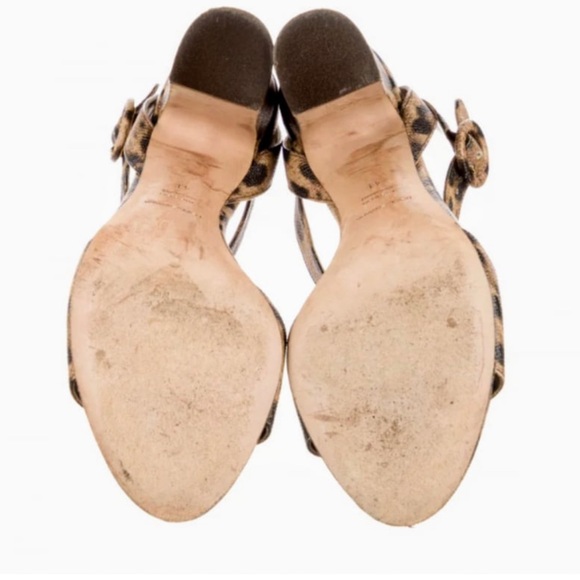 Dolce & Gabbana Leopard Print Leather Heels, 4” Heel - Picture 5 of 9